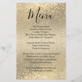 Parties scintillant Classy Gold - Menu (Devant)