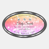 Parties scintillant colorée chatoyante Étiquettes  (Devant)