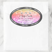 Parties scintillant colorée chatoyante Étiquettes  (Sac)