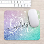 Parties scintillant colorée Joli Bokeh Monogrammé<br><div class="desc">Personnalisez facilement cet élégant motif de parties scintillant bokeh coloré avec votre nom et/ou monogramme personnalisés.</div>