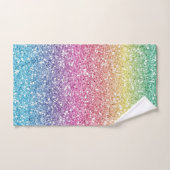 Parties scintillant colorée moderne Ombre (Serviette à main)