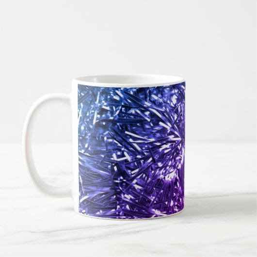 "Parties scintillant colorée" Mug de café (Gauche)