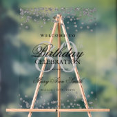 Parties scintillant Confetti Argent 80e anniversai (Neutre)