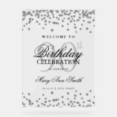 Parties scintillant Confetti Argent 90e anniversai (Recto)