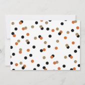 Parties scintillant Confetti Halloween Carte photo (Dos)