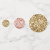 Parties scintillant Confetti Rose or (Devant)