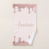 Parties scintillant cool tendance rose (Serviette à main)