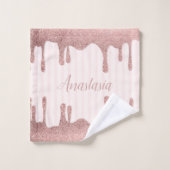 Parties scintillant cool tendance rose (Gant de toilette)