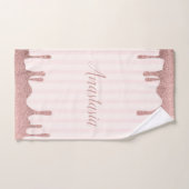 Parties scintillant cool tendance rose (Serviette à main)