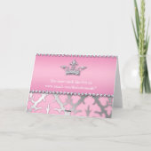 Parties scintillant Couronne Tufted Diamond Carte (Dos)