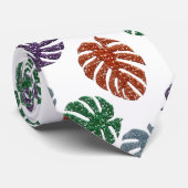 Parties scintillant Cravate Monstera (Roulé)