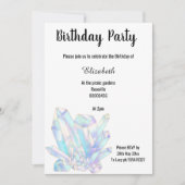 Parties scintillant CRISTAL PURPLE INVITATION D'AN (Devant)