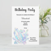 Parties scintillant CRISTAL PURPLE INVITATION D'AN (Debout devant)