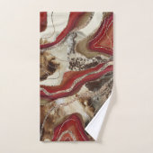 Parties scintillant d'Agate de marbre liquide Glam (Serviette à main)