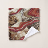 Parties scintillant d'Agate de marbre liquide Glam (Gant de toilette)