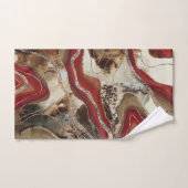 Parties scintillant d'Agate de marbre liquide Glam (Serviette à main)