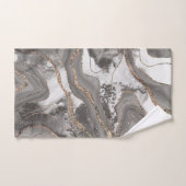 Parties scintillant d'Agate de marbre liquide Glam (Serviette à main)