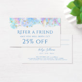 parties scintillant d'aquarelle bleu pastel (Bureau)