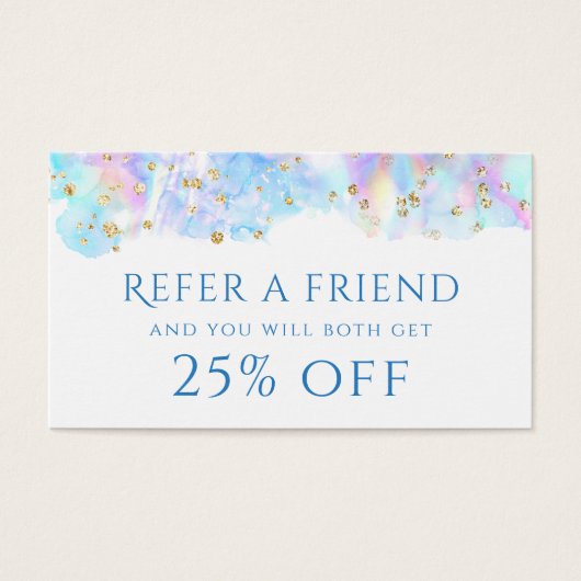 parties scintillant d'aquarelle bleu pastel (Devant)