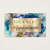 Parties scintillant d'aquarelle en or bleu (Devant)