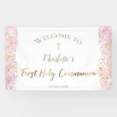 parties scintillant d'aquarelle rose | Bannière de (Horizontal)