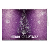 Parties scintillant d'arbre de Noël et flocons de (Devant horizontal)