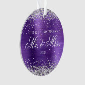 Parties scintillant d'argent Amethyst Foil 1ère ph (devant)