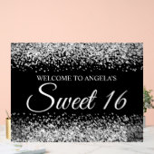 Parties scintillant d'argent Black Sweet 16 (Mariage)