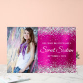 Parties scintillant d'argent chaud rose Sweet sixt (Mariage)