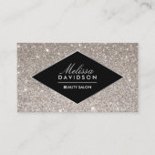 Parties scintillant d'argent et Carte de visite de (Devant)