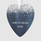 Parties scintillant d'argent Marine Blue Foil Bat (devant)