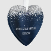 Parties scintillant d'argent Marine Blue Foil Bat (devant)