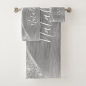 Parties scintillant d'argent métallique personnali (En situation)