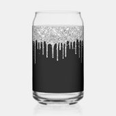 Parties scintillant d'argent noir 21e anniversaire (Verso)