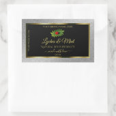 Parties scintillant d'argent Noir Étiquettes de pr (Sac)