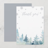 Parties scintillant d'argent Wonderland Carte de r (Devant / Derrière)