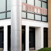 Parties scintillant de bannière or rose - Nom de t (Bâtiment extérieur)