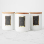 Parties scintillant de cadre doré foncé Étiquette  (Bouteilles)