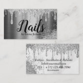 Parties scintillant de clous moderne Carte de visi (Devant / Derrière)