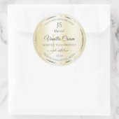 Parties scintillant de crème d'or clair Étiquettes (Sac)