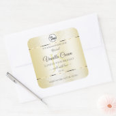Parties scintillant de crème or Étiquettes produit (Enveloppe)