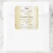 Parties scintillant de crème or Étiquettes produit (Sac)