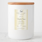 Parties scintillant de crème or Étiquettes produit (Devant)