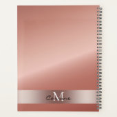 Parties scintillant de déshydratation Rose Monogra (Dos)