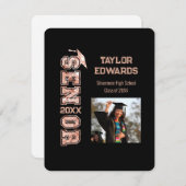 Parties scintillant de deuxième année - Faire-part (Devant / Derrière)