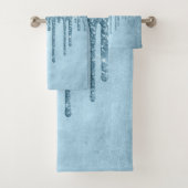 Parties scintillant de glace à goutte | Blue Faux (En situation)