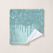 Parties scintillant de la pointe de dérive | Aqua  (Gant de toilette)