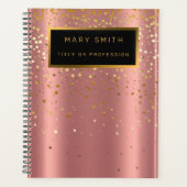 Parties scintillant de luxe 2 en 1 Gold rose Star (Devant)