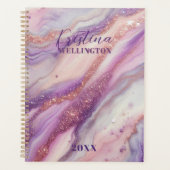 Parties scintillant de marbre violet veines et tor (Devant)