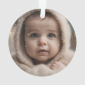 Parties scintillant de neige de l'hiver onederland (dos)